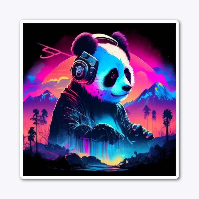 Large Panda Painting 