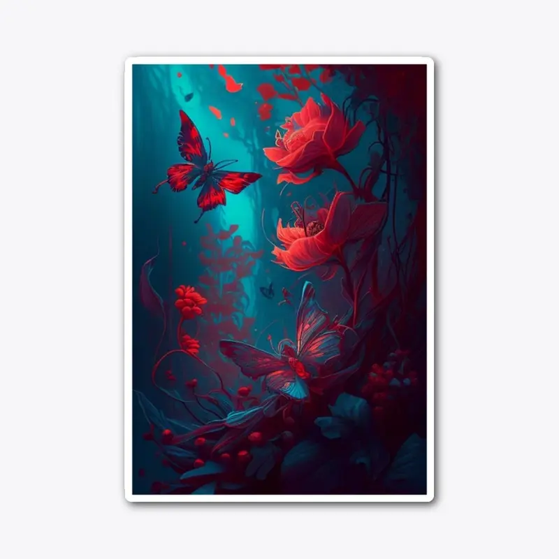 Red Roses in a Cave 